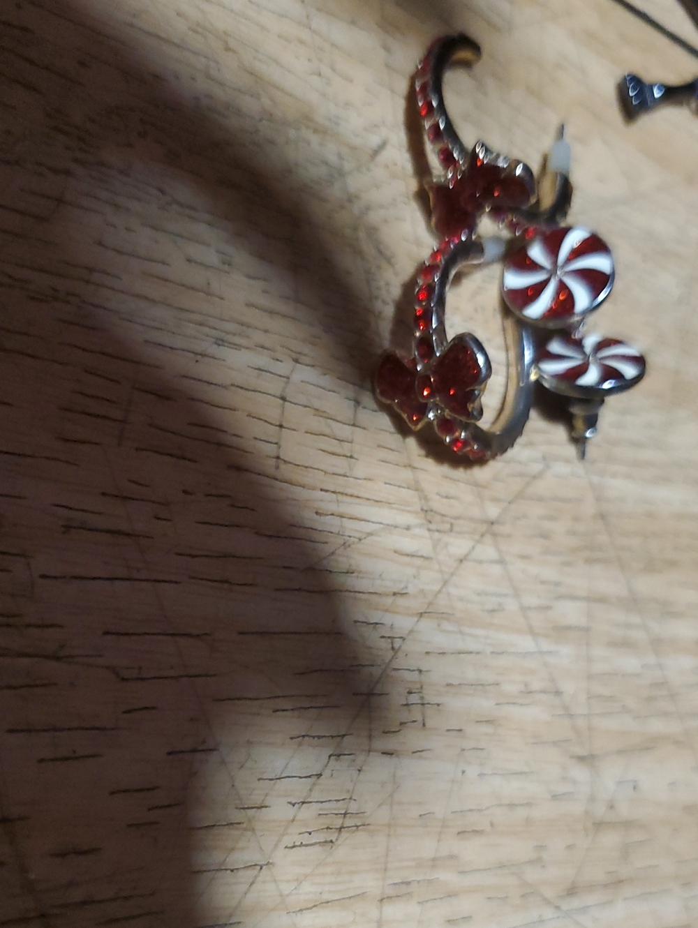 Red Bow& Candy Stud Earrings - Women Jewelry